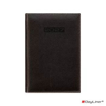   Naptár, tervező, A5, napi, DAYLINER, "Sherwood", fekete 1 db