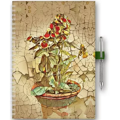 Naptár, tervező, A5, heti, DAYLINER, "InSpiral", bloom 1 db