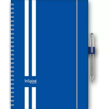   Naptár, tervező, A5, heti, DAYLINER, "InSpiral GT", kék-fehér 1 db
