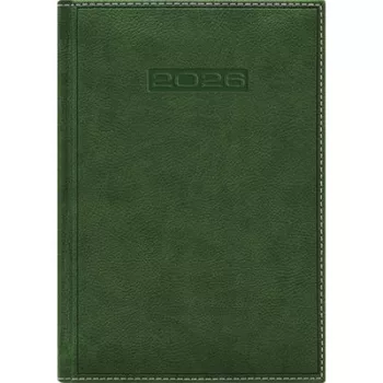   Naptár, tervező, A5, napi, DAYLINER, "Sherwood", zöld 1 db