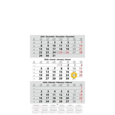 Naptár, speditőr, három hónapos, egy tömbös, üres fejrész, DAYLINER