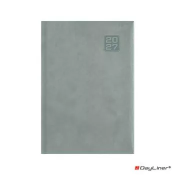   Naptár, tervező, A5, napi, DAYLINER "Square", szürkéskék 1 db