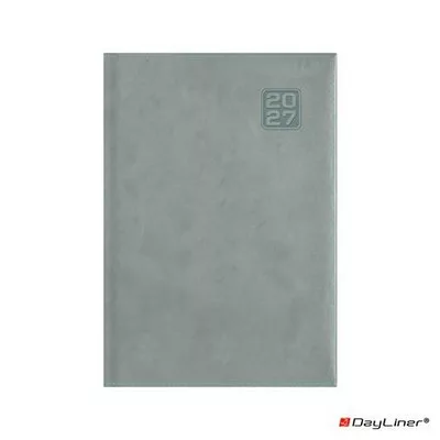 Naptár, tervező, A5, napi, DAYLINER "Square", szürkéskék 1 db