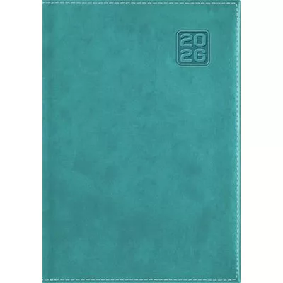 Naptár, tervező, B5, heti, DAYLINER "Square", türkiz 1 db