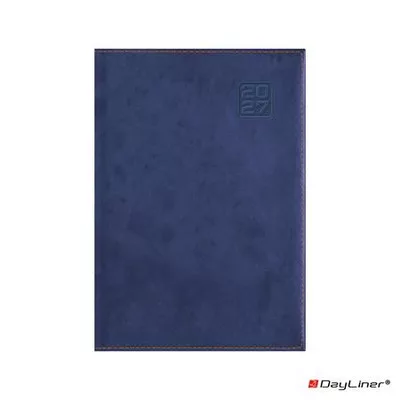 Naptár, tervező, B6, heti, DAYLINER "Square", kék 1 db