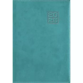   Naptár, tervező, B6, heti, DAYLINER "Square", türkiz 1 db