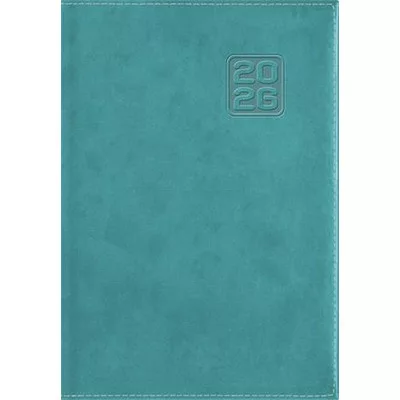 Naptár, tervező, B6, heti, DAYLINER "Square", türkiz 1 db