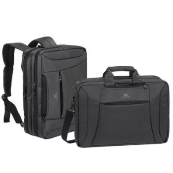   Notebook táska, hátizsákká alakítható, 16", RIVACASE "Central 8290", fekete 1 db