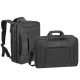 Notebook táska, hátizsákká alakítható, 16", RIVACASE "Central 8290", fekete 1 db