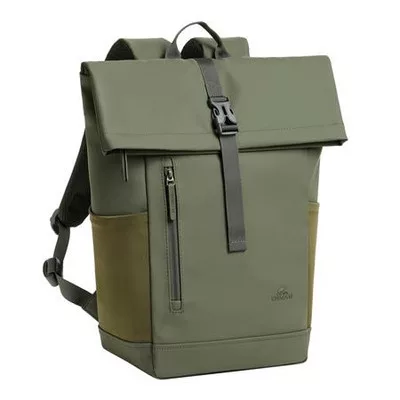 Notebook hátizsák, 14", 17L, rolltop, RIVACASE "Eden ECO 7826", olivazöld 1 db