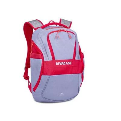 Notebook hátizsák, 15,6", 20L, RIVACASE "5225 Mercantour", szürke-piros 1 db