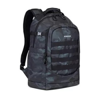   Notebook hátizsák, 15,6", 28L, RIVACASE "7631 Sherwood Navy Camo", fekete-terepminta 1 db