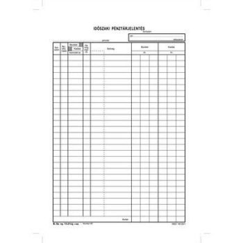   Nyomtatvány, időszaki pénztárjelentés, 25x4, A4, VICTORIA PAPER "B.13-21", 10 tömb/csomag