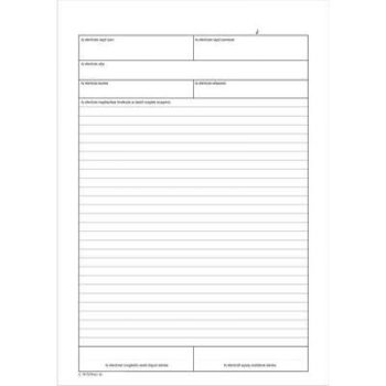   Nyomtatvány, ellenőrzési napló, 25x3, A4, VICTORIA PAPER  "C.18-72", 10 tömb/csomag