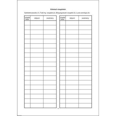 Nyomtatvány, egészségügyi kiskönyv, A6, VICTORIA PAPER "C.3151-2"