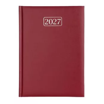   Naptár, tervező, A5, napi, VICTORIA OFFICE "Chrono", bordó (2026 évi) 1 db