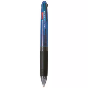   Golyóstoll, 0,25 mm, nyomógombos, négyszínű, PILOT "Feed GP4", kék test 1 db