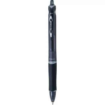   Golyóstoll, 0,25 mm, nyomógombos, PILOT "Acroball", fekete 1 db