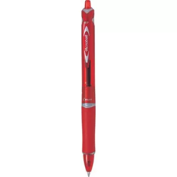   Golyóstoll, 0,25 mm, nyomógombos, PILOT "Acroball", piros 1 db