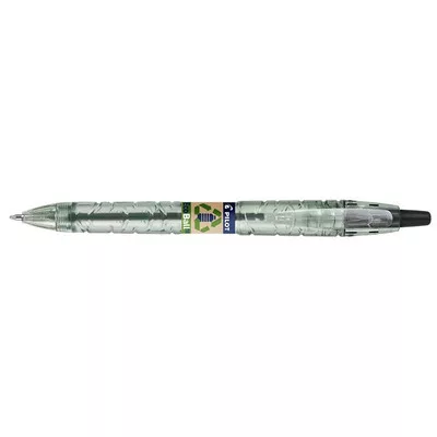 Golyóstoll, 0,27 mm, nyomógombos, PILOT "B2P EcoBall", fekete 1 db