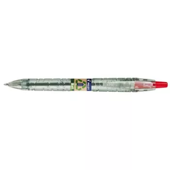   Golyóstoll, 0,27 mm, nyomógombos, PILOT "B2P EcoBall", piros 1 db