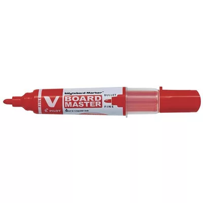Táblamarker, 2,2-5,2 mm, vágott, PILOT "V-Board Master", piros