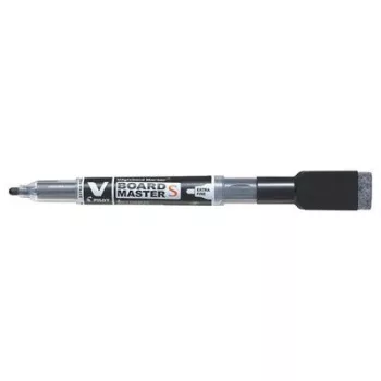   Táblamarker, törlőkupakkal, 1,3 mm, EF, kúpos, PILOT "V-Board Master S", fekete