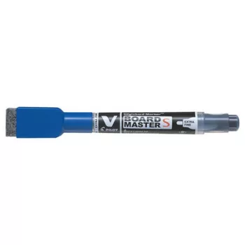   Táblamarker, törlőkupakkal, 1,3 mm, EF, kúpos, PILOT "V-Board Master S", kék