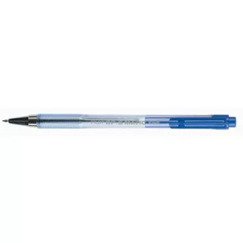   Golyóstoll, 0,27 mm, nyomógombos, átlátszó tolltest, PILOT "BP-S Matic", kék 1 db