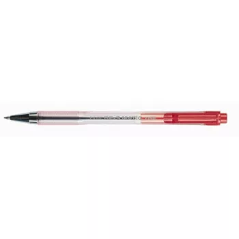   Golyóstoll, 0,27 mm, nyomógombos, átlátszó tolltest, PILOT "BP-S Matic", piros 1 db