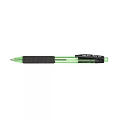 Golyóstoll, 0,35 mm, nyomógombos, PENTEL "Kachiri BK457", zöld 1 db