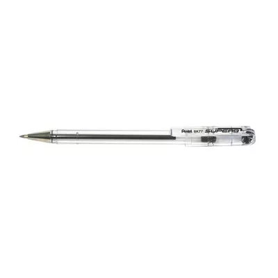 Golyóstoll, 0,35 mm, kupakos, PENTEL "Superb BK77", fekete 1 db