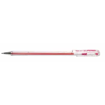   Golyóstoll, 0,35 mm, kupakos, PENTEL "Superb BK77", rózsaszín 1 db
