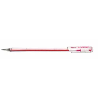 Golyóstoll, 0,35 mm, kupakos, PENTEL "Superb BK77", rózsaszín 1 db