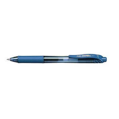 Zseléstoll, 0,35 mm, nyomógombos, PENTEL "EnerGelX BL107", kék 1 db