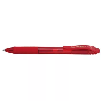   Zseléstoll, 0,35 mm, nyomógombos, PENTEL "EnerGelX BL107", piros 1 db