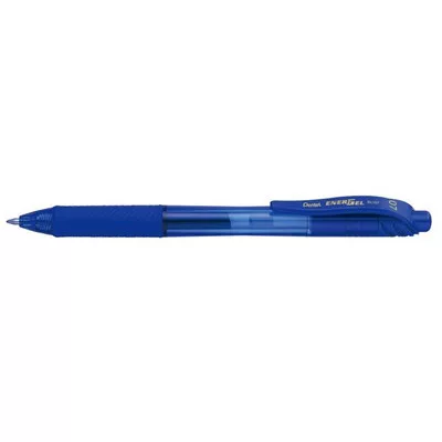 Zseléstoll, 0,35 mm, nyomógombos, PENTEL "EnerGelX BL107", sötétkék 1 db