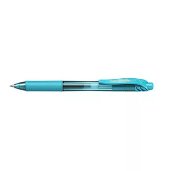   Zseléstoll, 0,35 mm, nyomógombos, PENTEL "EnerGelX BL107", türkiz 1 db