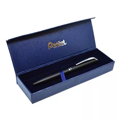 Zseléstoll, 0,35 mm, rotációs, fekete tolltest, PENTEL "EnerGel BL-2007" kék 1 db