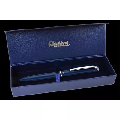 Zseléstoll, 0,35 mm, rotációs, diplomatakék tolltest, PENTEL "EnerGel BL-2007" kék 1 db