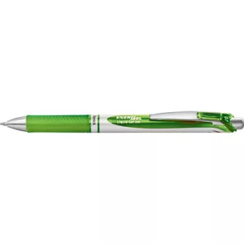   Zseléstoll, 035 mm, nyomógombos, PENTEL "EnerGel BL77", világoszöld 1 db