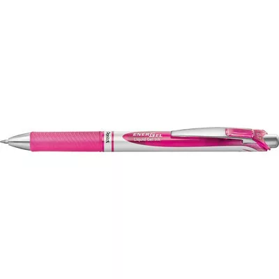 Zseléstoll, 035 mm, nyomógombos, PENTEL "EnerGel BL77", pink 1 db