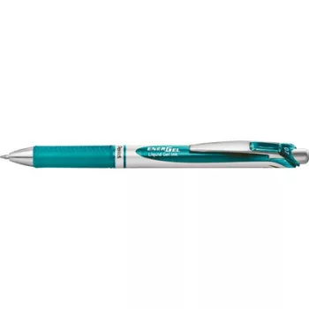   Zseléstoll, 035 mm, nyomógombos, PENTEL "EnerGel BL77", türkíz 1 db
