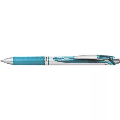 Zseléstoll, 035 mm, nyomógombos, PENTEL "EnerGel BL77", világoskék 1 db