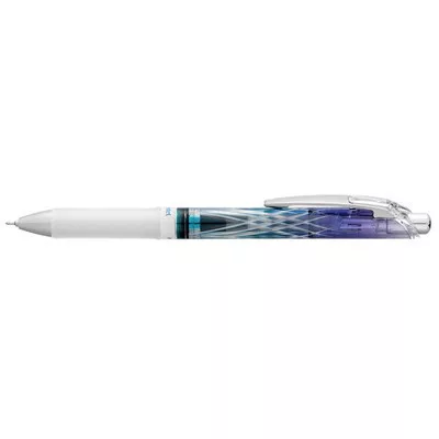 Zseléstoll, 0,25 mm, nyomógombos, PENTEL "EnerGel BLN75 Kiriko, Lattice", kék 1 db
