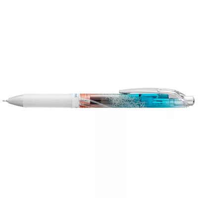 Zseléstoll, 0,25 mm, nyomógombos, PENTEL "EnerGel BLN75 Kiriko, Kikutsunagi", kék 1 db