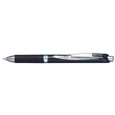 Zseléstoll, 0,35 mm, nyomógombos, PENTEL "EnerGel BLP77", kék 1 db