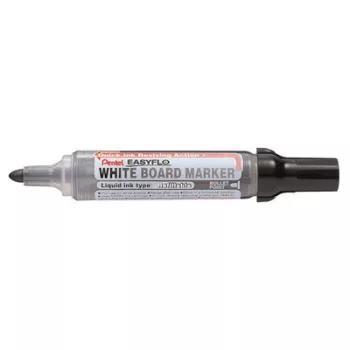   Táblamarker, 6 mm, kúpos hegy, PENTEL "Easyflo", fekete