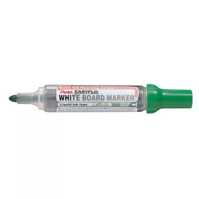 Táblamarker, 6 mm, kúpos hegy, PENTEL "Easyflo", zöld