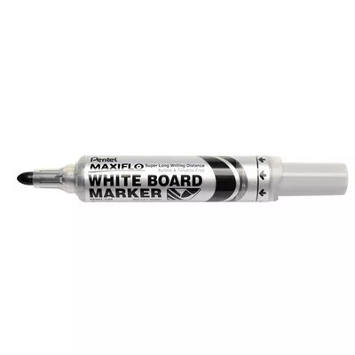 Táblamarker, 2,5 mm, kúpos, PENTEL "Maxiflo MWL5M", fekete
